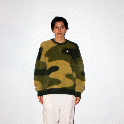 Camo Mohair Sweater